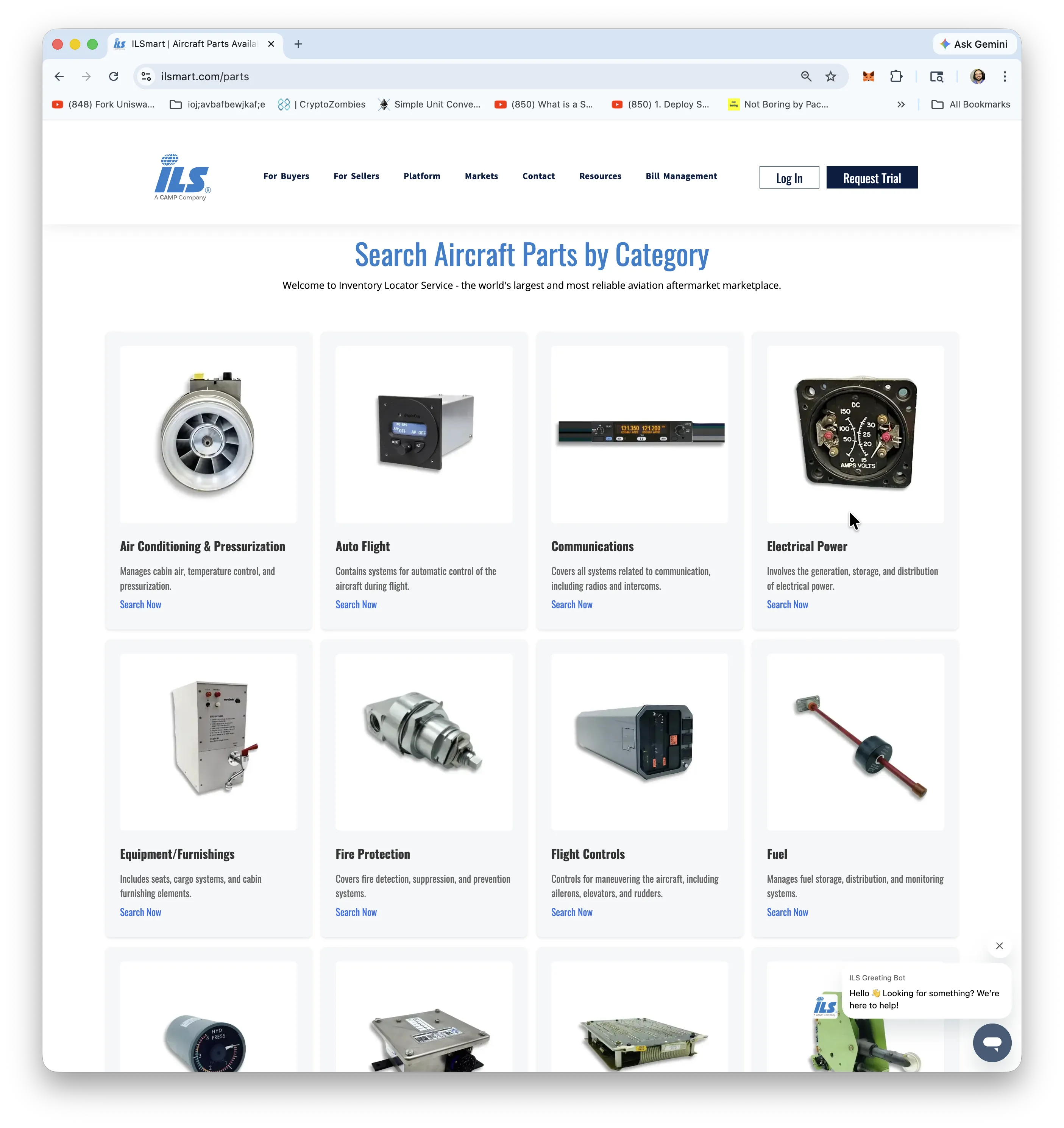 ATA Chapters Parts Page