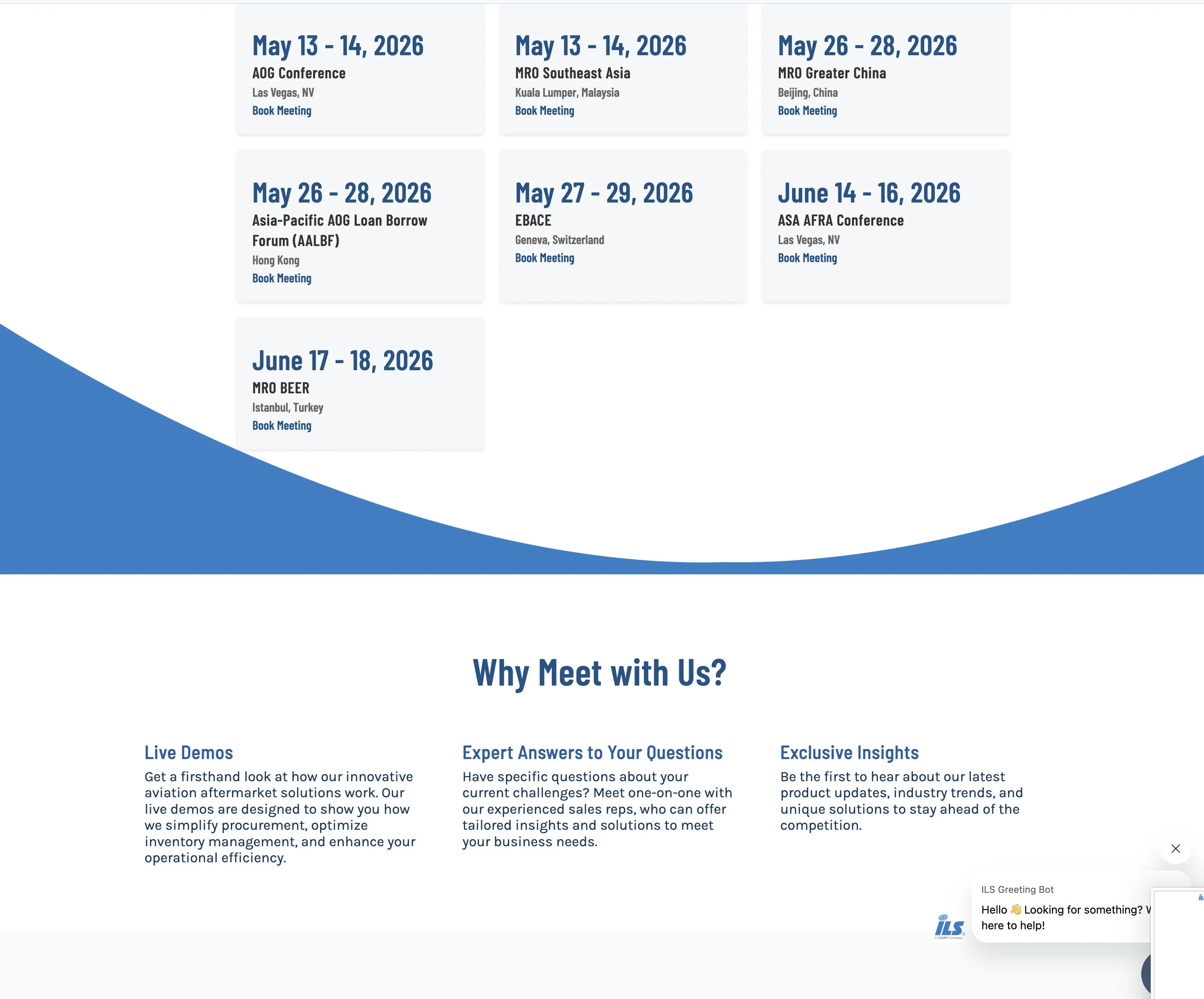 Trade Shows Page - Details