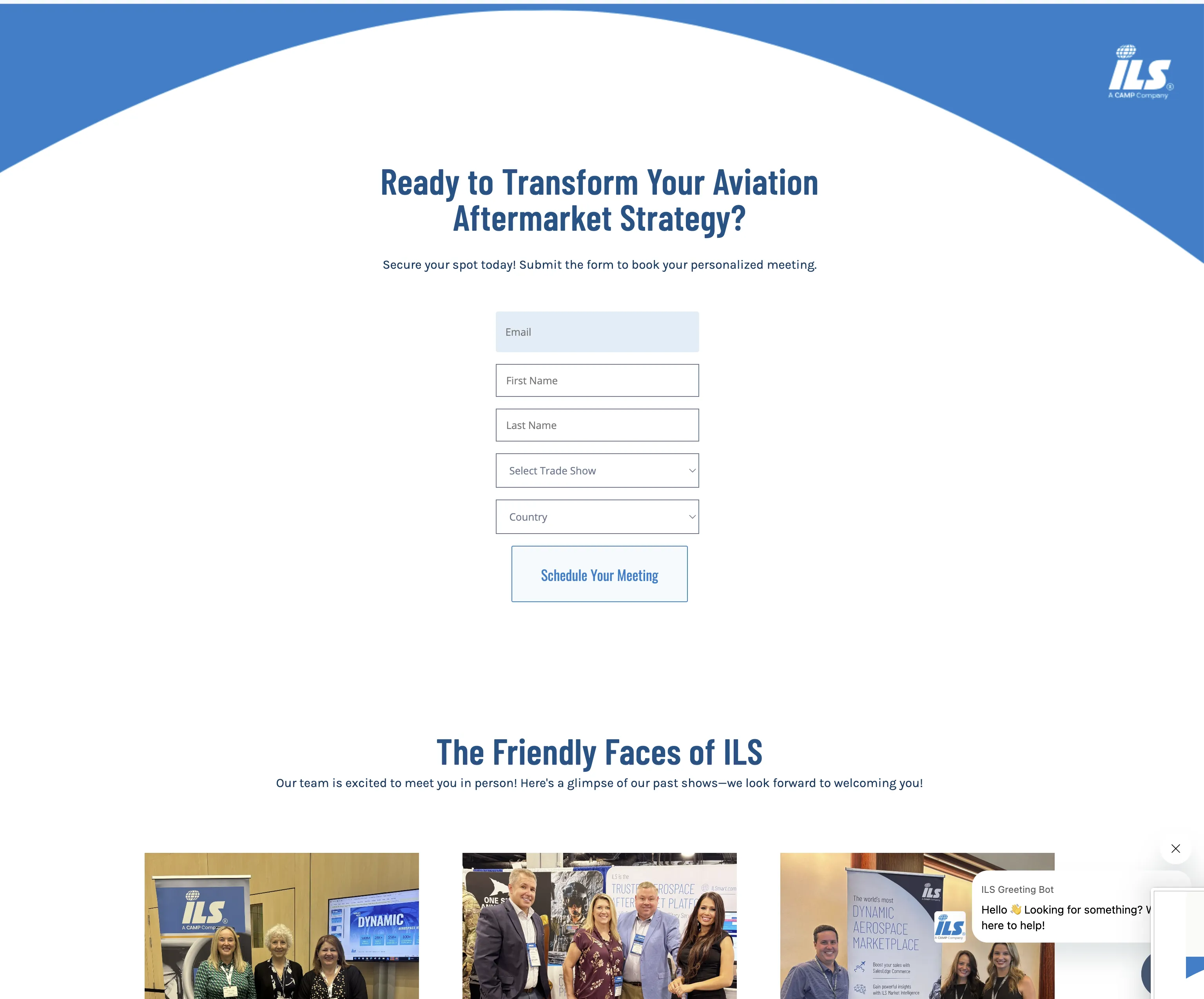 Trade Shows Page - Footer